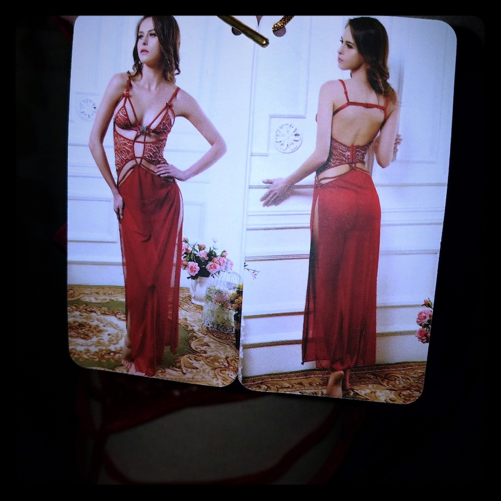 Two piece plus size gown